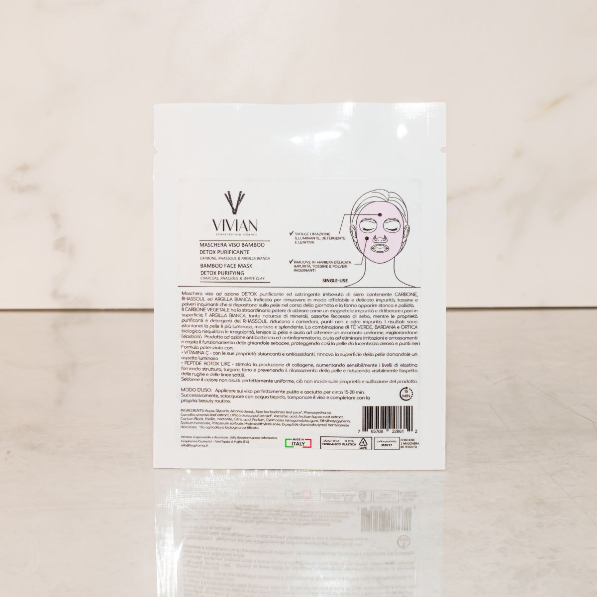 Maschera Viso al Bamboo - Detox purificante